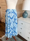 Blue Print Maxi Skirt XL