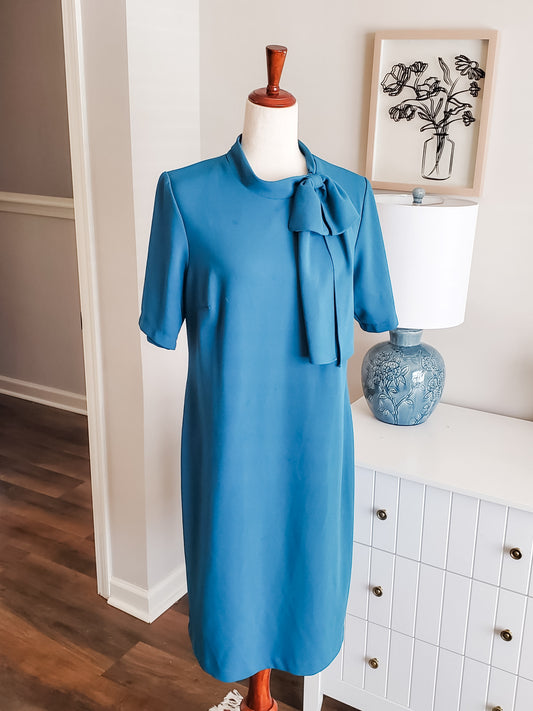 Teal Dress with Bow 12