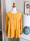 Yellow Eyelet Blouse S