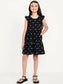 Black Blue Butterfly Dress Youth L