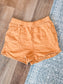 Mustard Cotton Shorts S