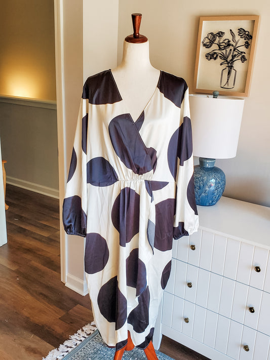 NWT Black White Dress XXL
