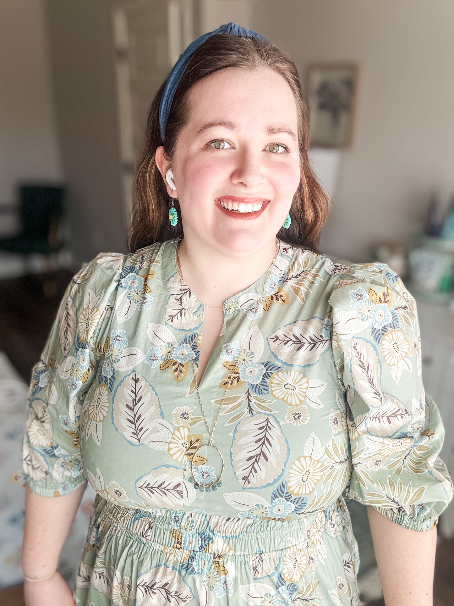 NEW Sage Floral Dress