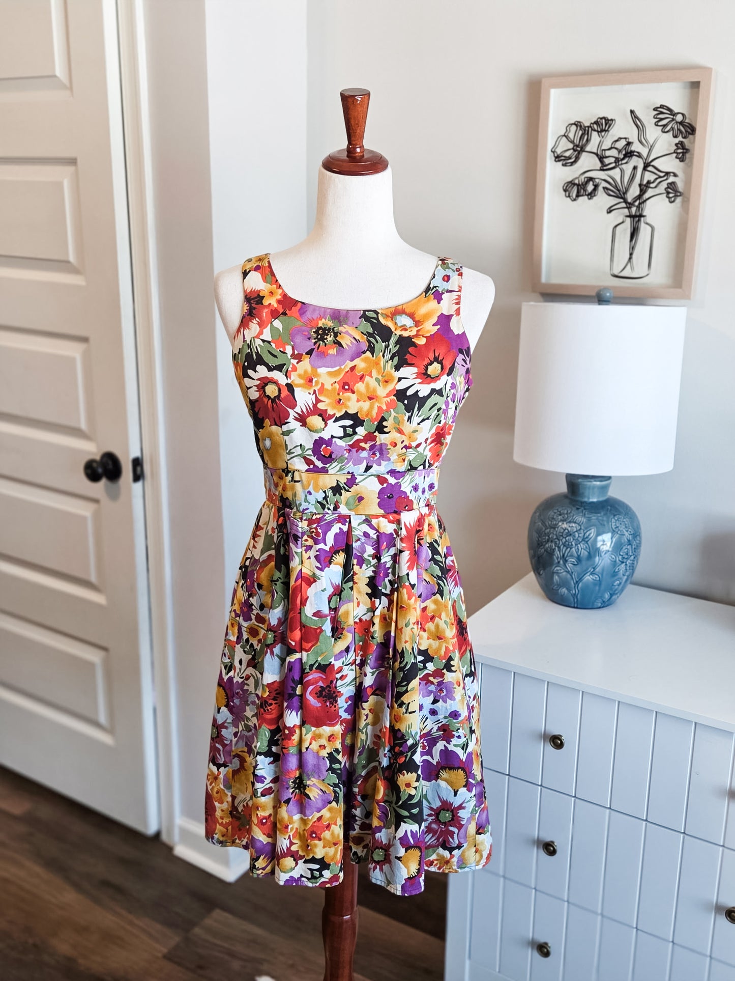 Multi Color Floral Dress S