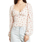 NWT White Floral Top 1X