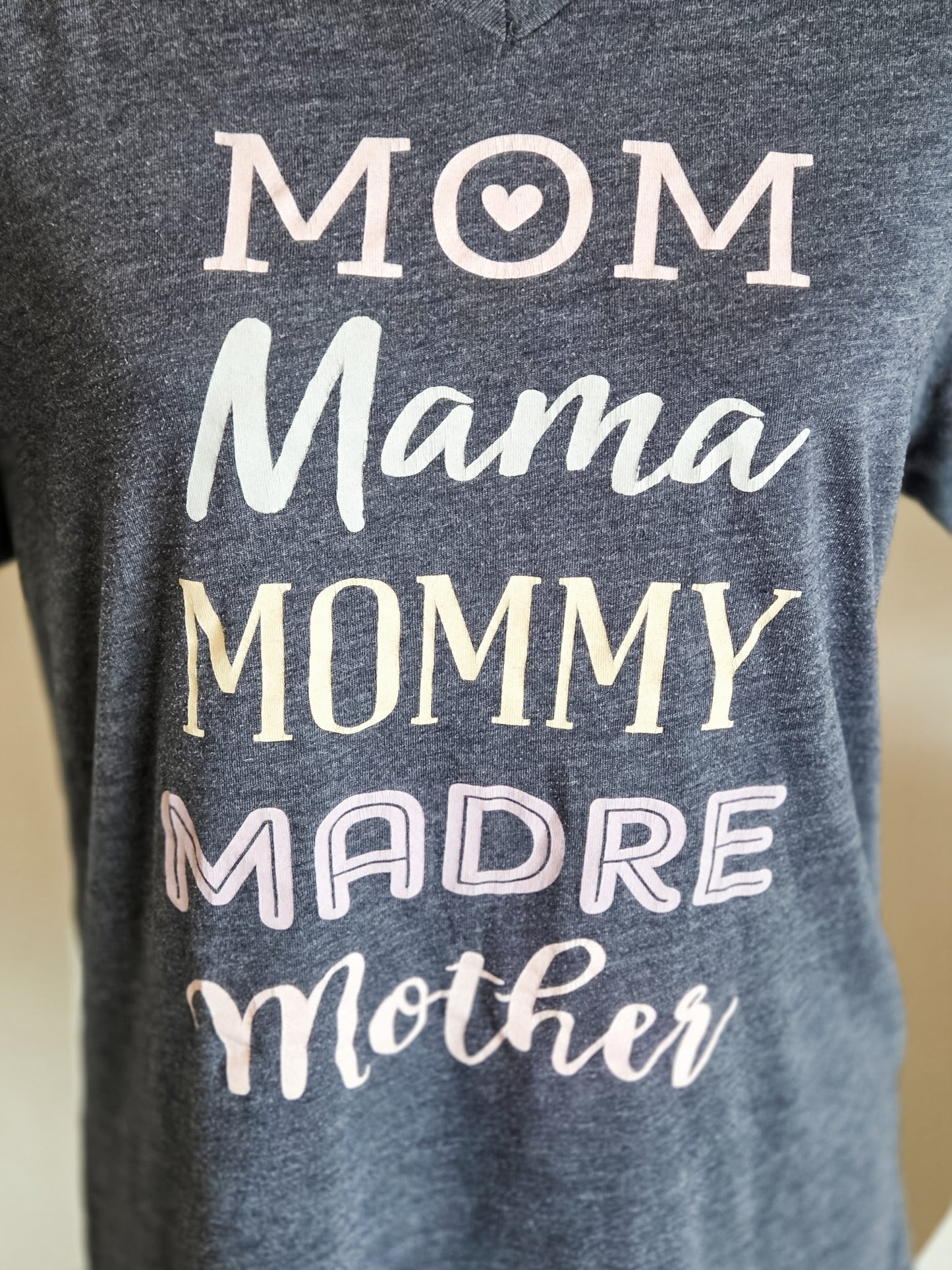 Navy Mom Tee M