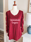 Burgundy “Cinnamon Sugar” Top 1X