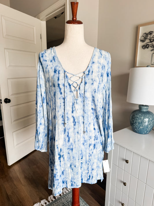 Blue Tie Dye Tunic M/L
