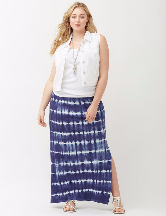 Blue Tie Dye Maxi Skirt 14/16