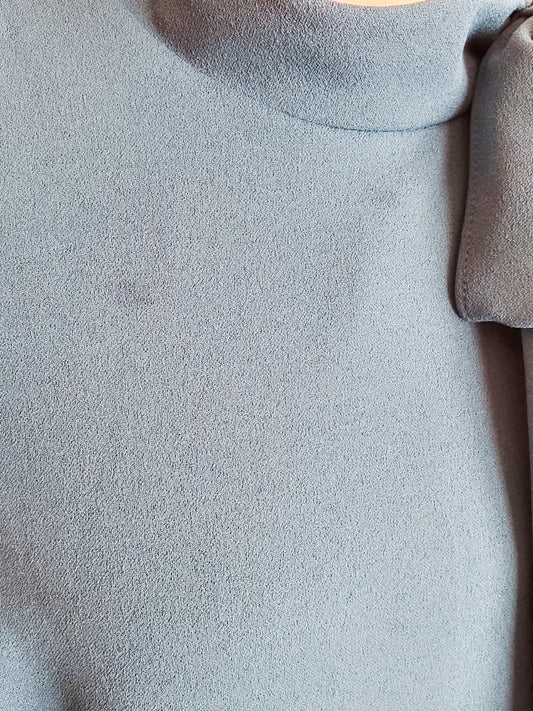 Teal Dress with Bow 12