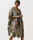 Green Print Kimono OS