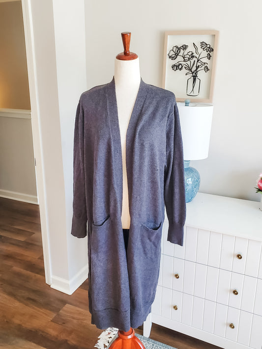 Gray Cardigan 2X