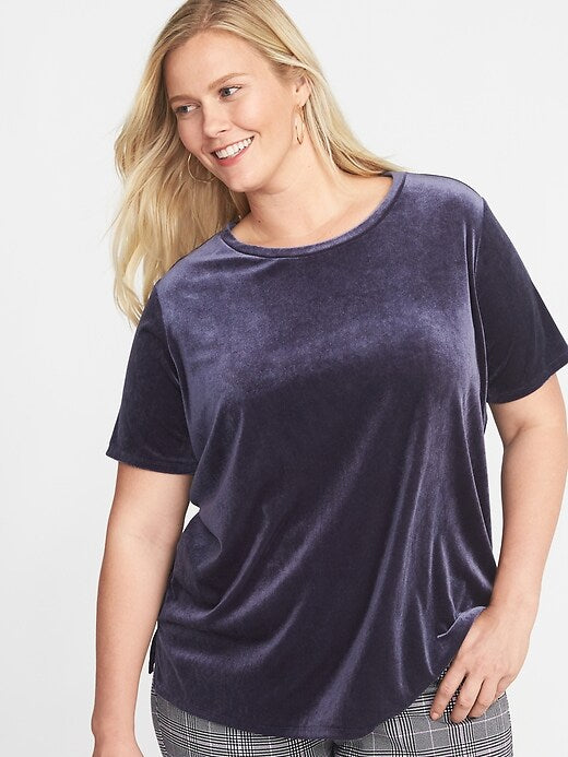 Blue Velvet Top M