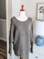 Green Shoulder Button Sweater M