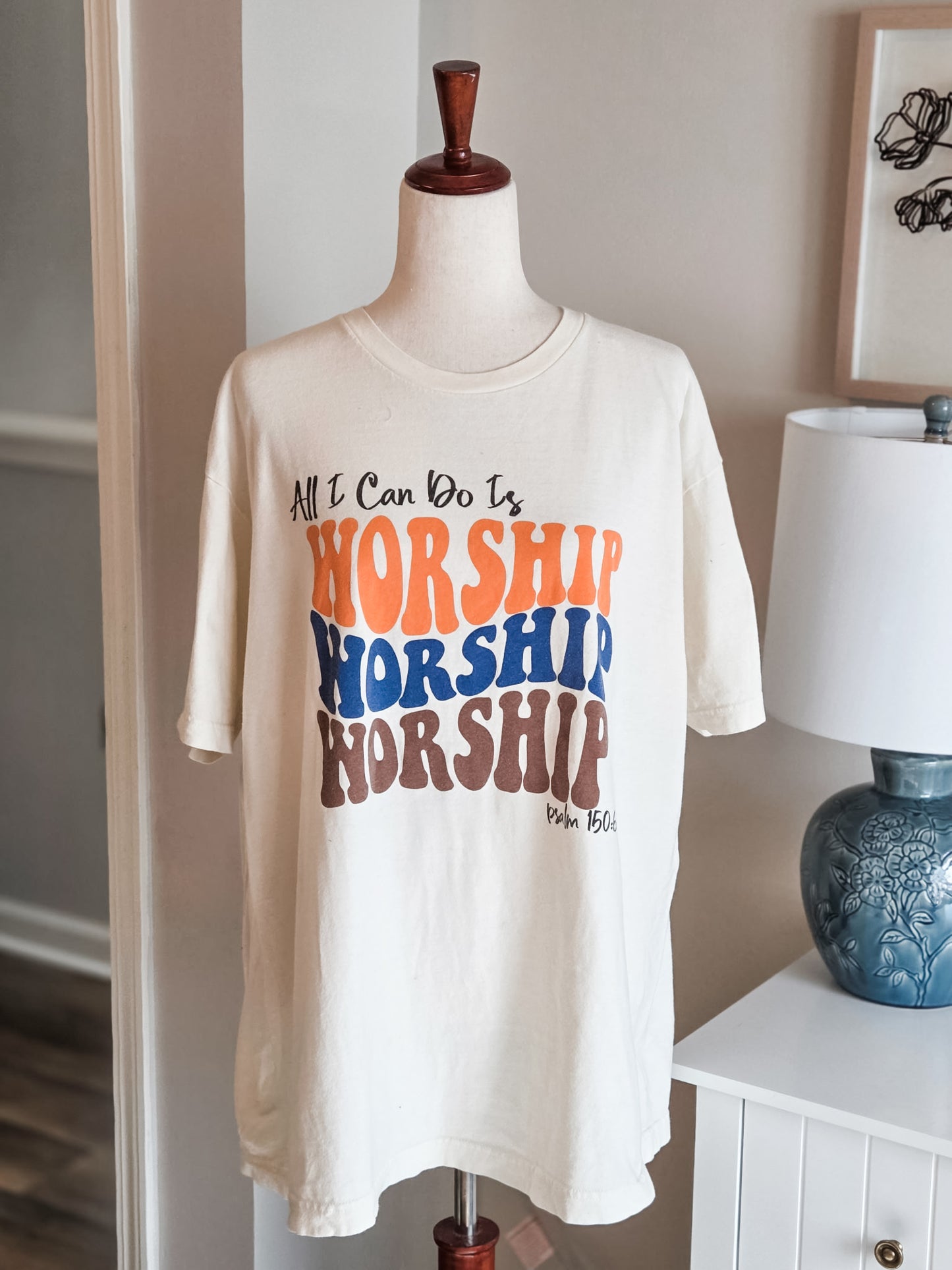 Cream Psalm 150 Tee 1-2X