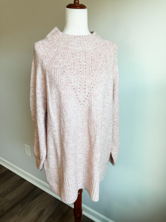 Pale Pink Sweater Tunic XXL