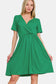 NEW Kelly Green V Neck Dress