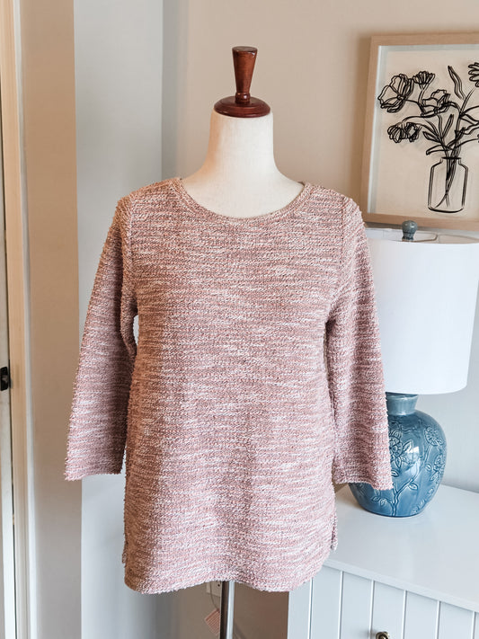 Pink Textured Top XS