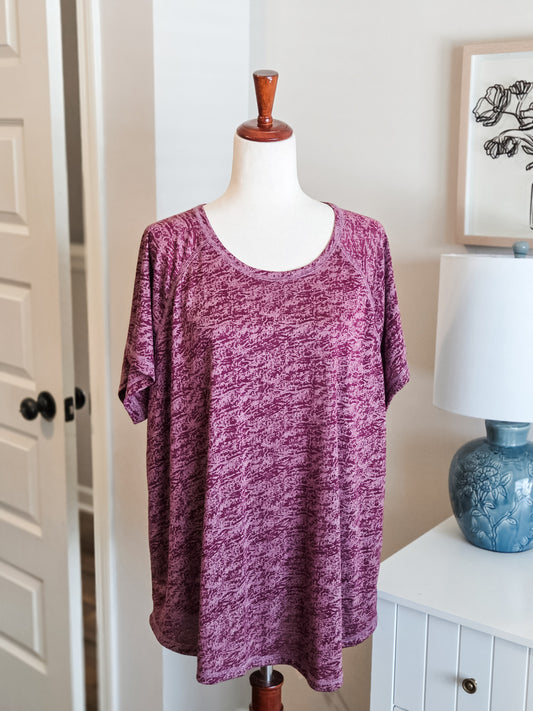 Maroon Athletic Tee 2X