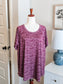 Maroon Athletic Tee 2X