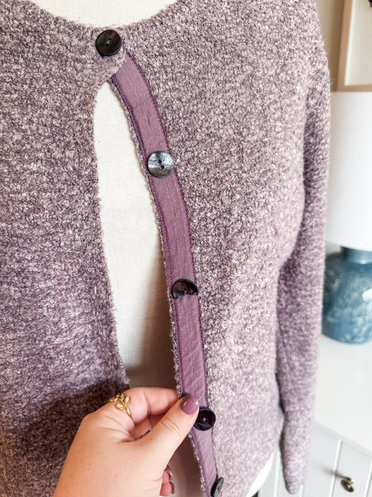 Dusty Purple Cardigan S
