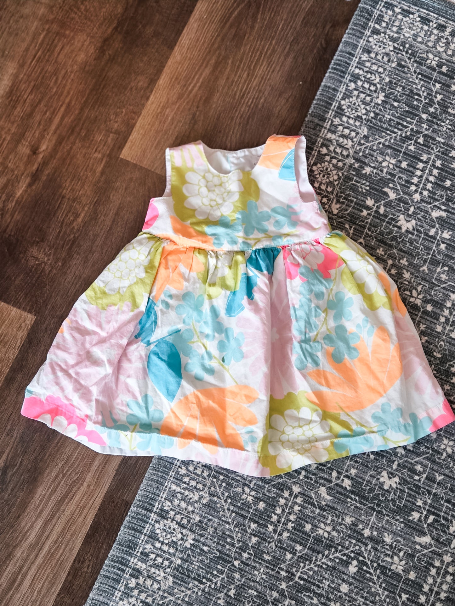Bright Floral Dress 12M