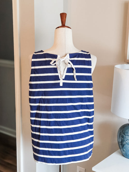 Navy Striped Tank M