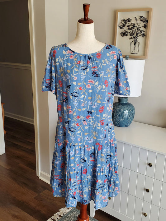 Blue Floral Dress 14