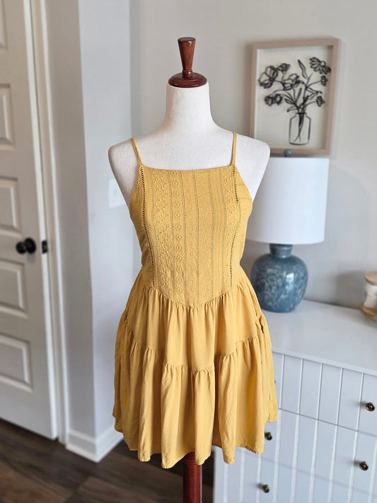 Mustard Tunic/Mini Dress S