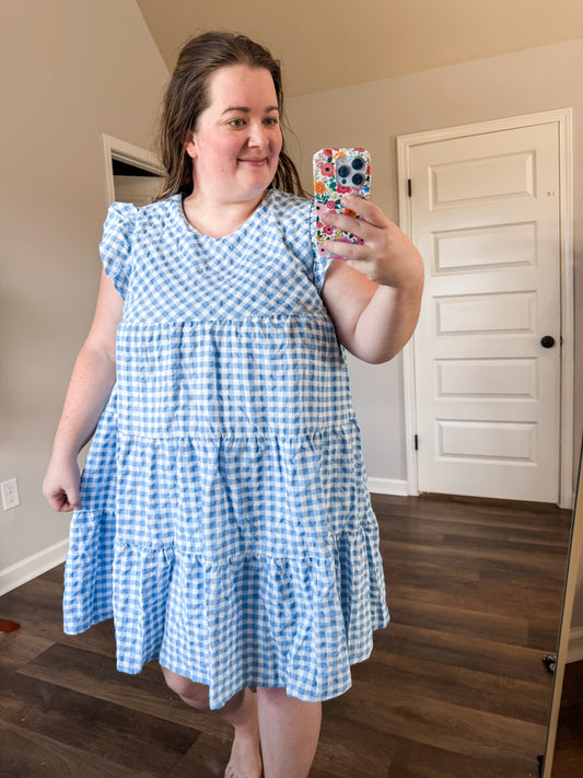 Blue Gingham Dress