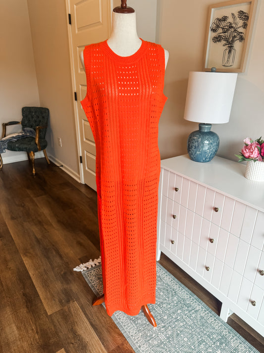NEW Orange Coverup/Layering Piece 1X