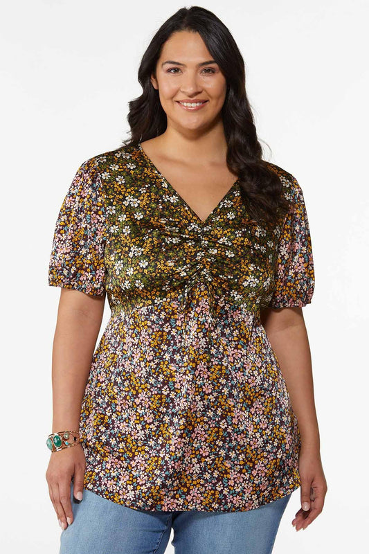 Multi Color Floral Top 22/24W