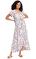 Pink Print Maternity Maxi Dress XXL
