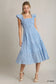 NEW Blue White Smocked Dress