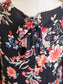 Black Floral Dress M
