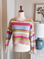 Striped Cropped Sweater M
