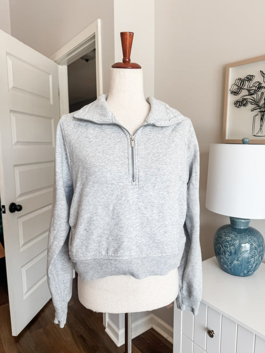 Gray Quarter Zip S/M