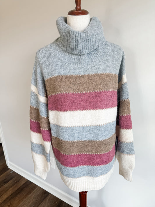 Multi Color Striped Sweater