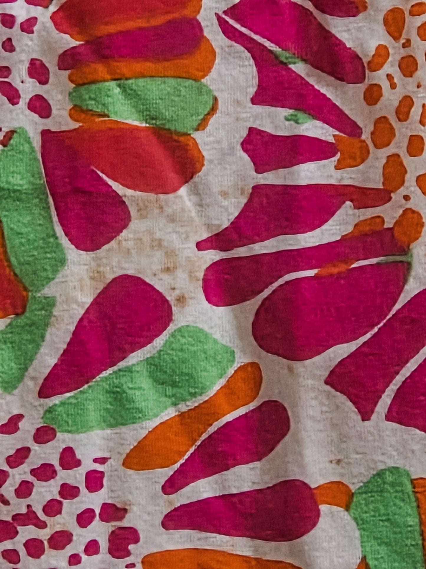 Pink Orange Green Floral Dress Youth 10