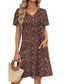 NWT Brown Floral Dress 2X