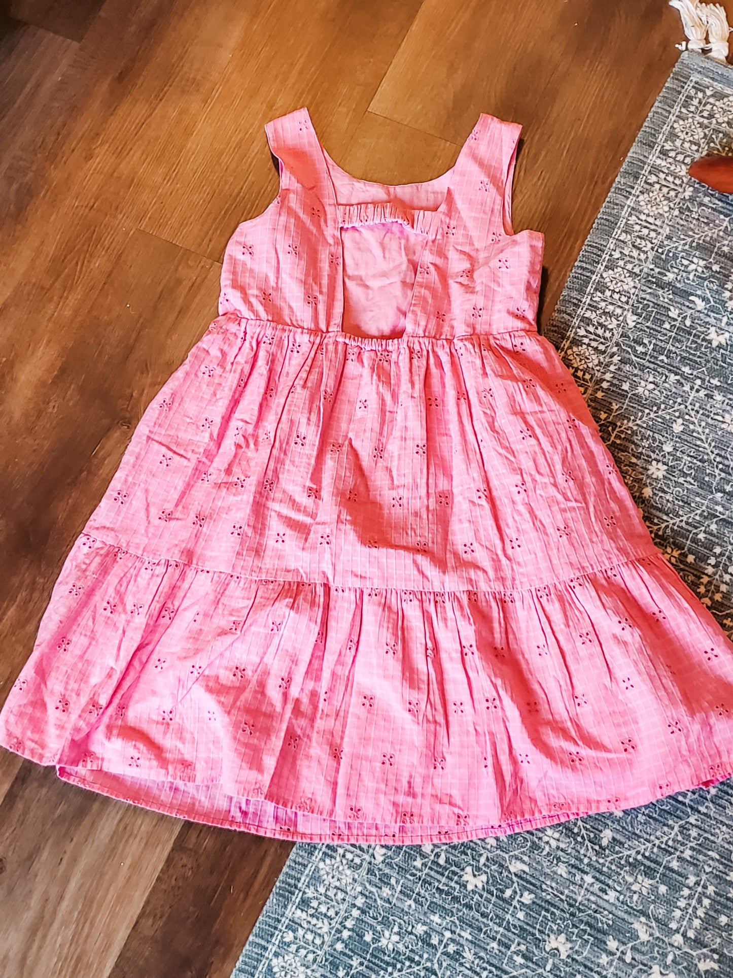 Pink Eyelet Dress Youth XL