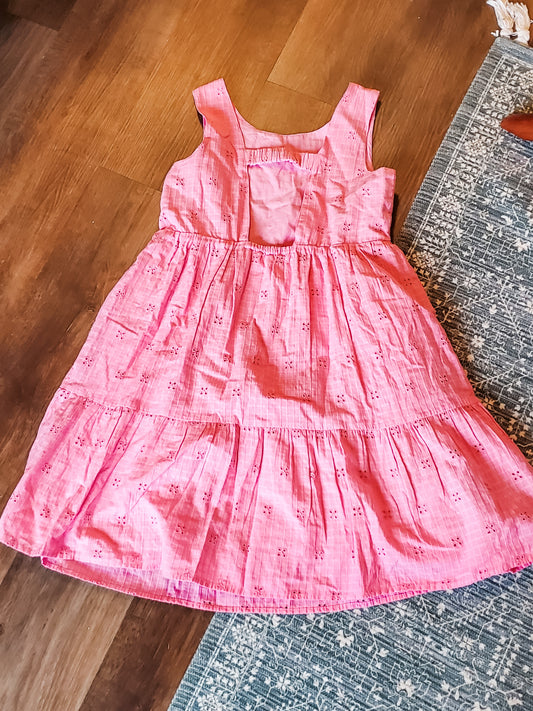 Pink Eyelet Dress Youth XL