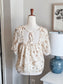 NWT Cream Brown Sparkly Top XS