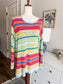 Multi Color Striped Top 1X