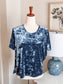 Teal Velvet Top XXL