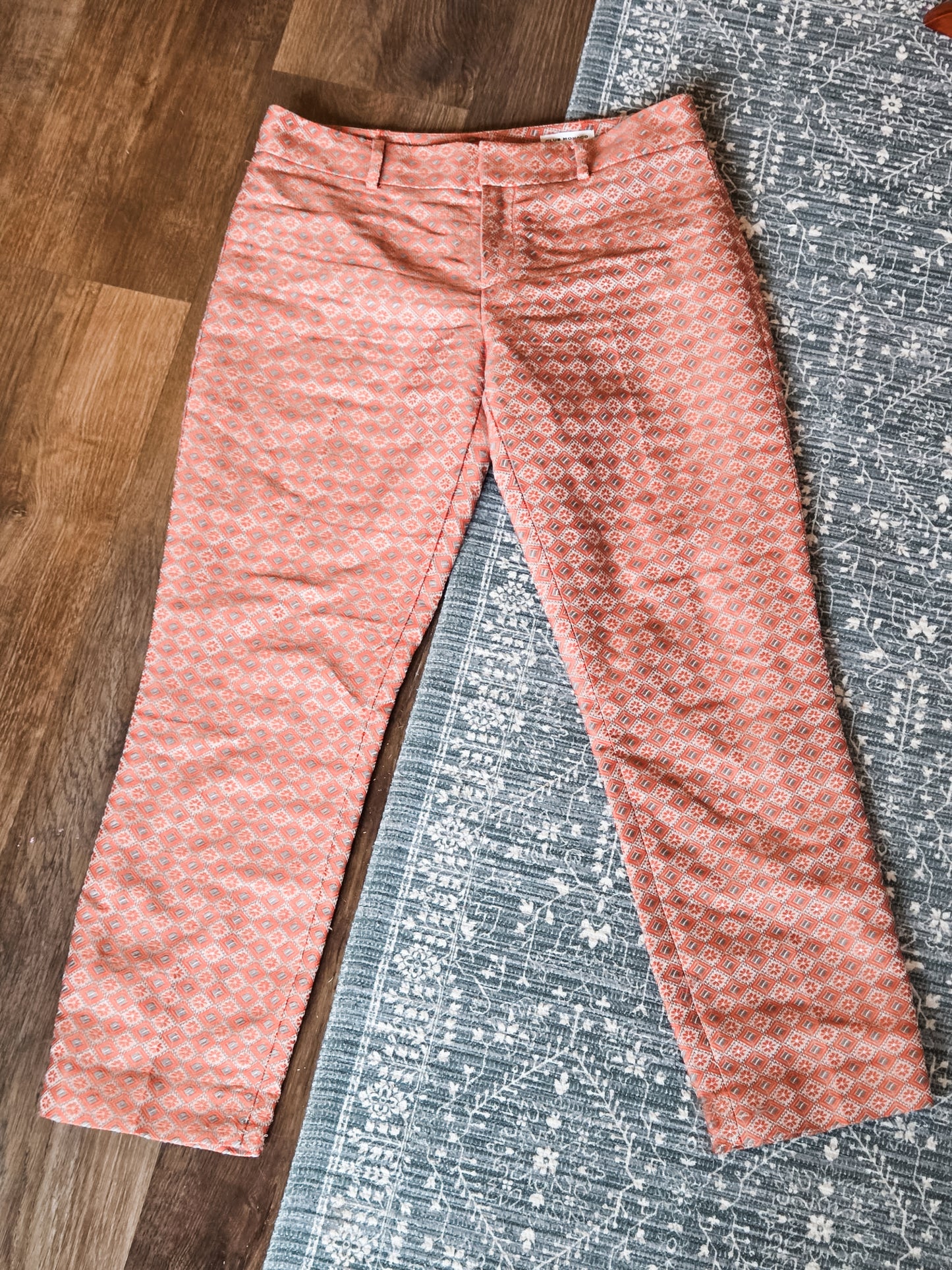 Orange Print Pants 2