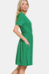 NEW Kelly Green V Neck Dress