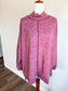 Burgundy Mock Neck Top XL