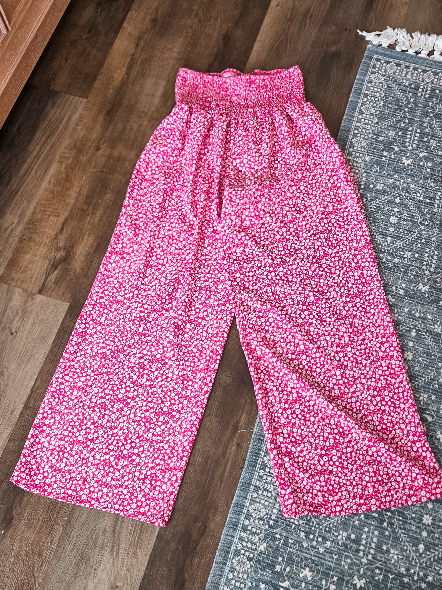 Pink Floral Pants 4