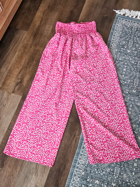 Pink Floral Pants 4
